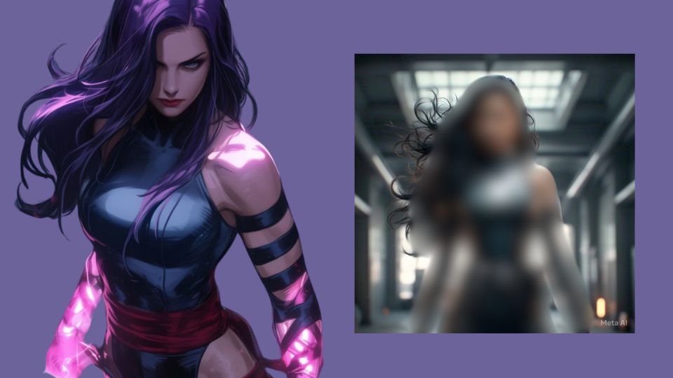 Así se vería Psylocke en la vida real, según la IA.