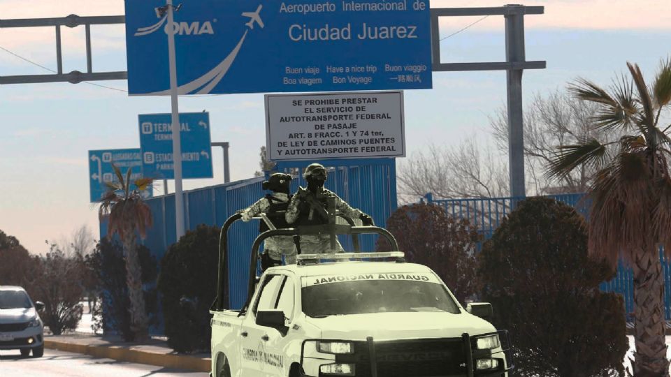 Guardia Nacional en la frontera con EU.