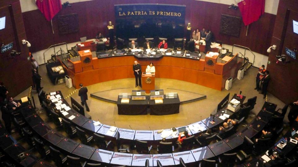 Sesión en el Senado de la República.