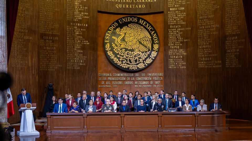 Ceremonia del 108 Aniversario de la Constitución Mexicana.