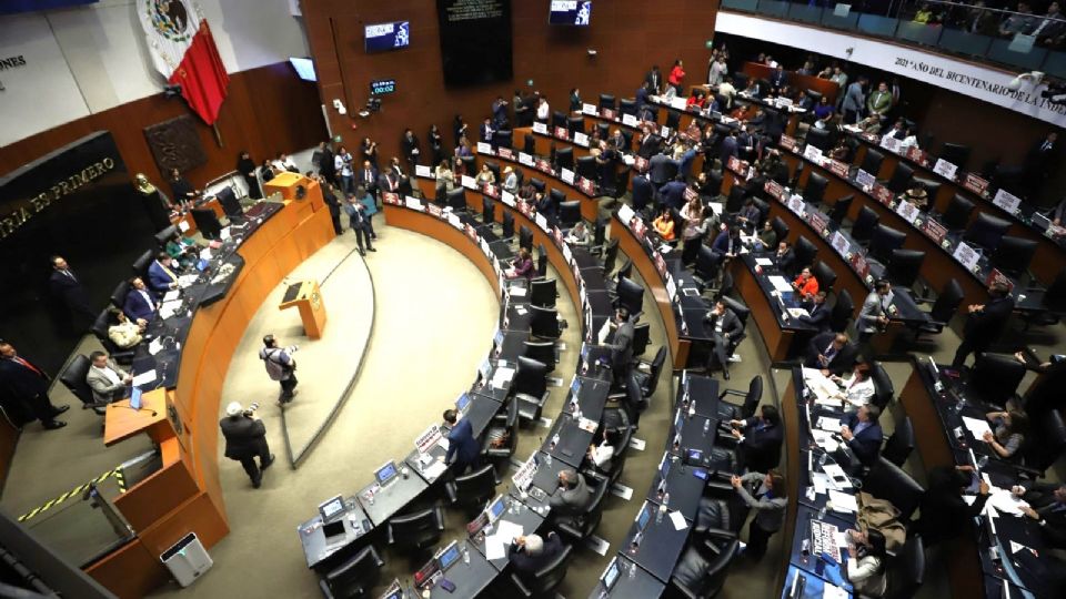 Sesión en el Senado de la República.