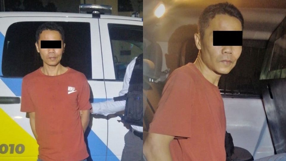 El detenido fue identificado como Guang 'N' de 48 años.