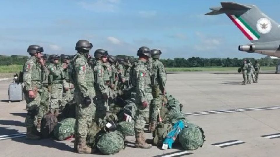 Despliegue de efectivos militares a Tabasco dentro de la Estrategia Nacional de Seguridad.