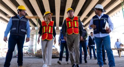 Rocha Moya supervisa avance del Puente Colosio, clave para la movilidad y desarrollo en Mazatlán