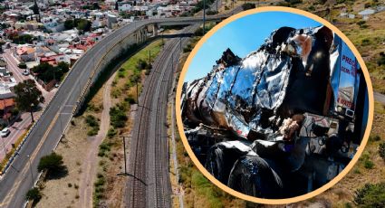 Autopista México-Querétaro: Momento exacto en que pipa se incendió tras choque | VIDEOS