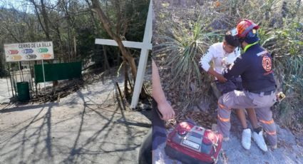 Rescatan a persona lesionada en el Cerro de la Silla