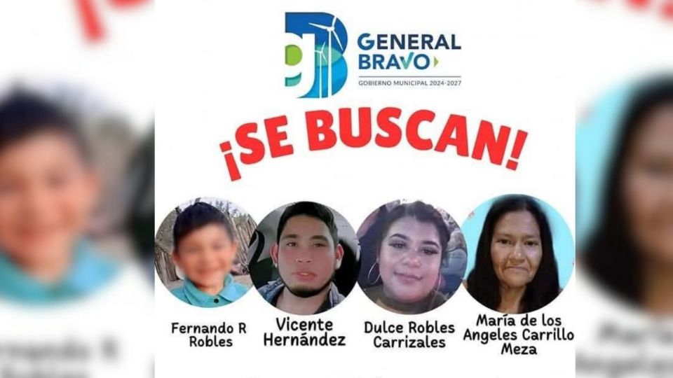 La familia fue identificada como María de los Ángeles de 46 años, Vicente de 23, Dulce Lluvia de 22 y José Fernando de 3 años.