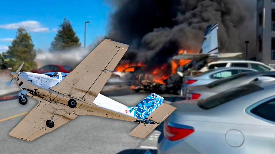 Avioneta se estrella en San Diego, EU.