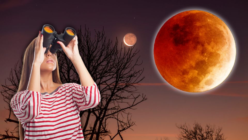 El eclipse lunar, un fenómeno astronómico conocido como 'luna roja'.