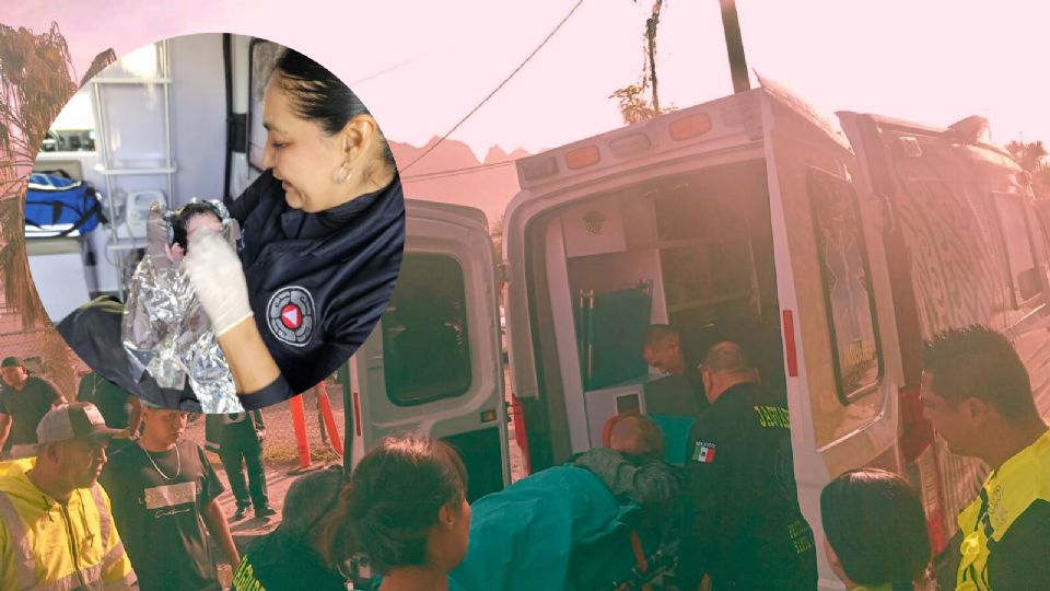 La mujer y el recién nacido fueron trasladados a un hospital de la localidad para el seguimiento a su atención médica.