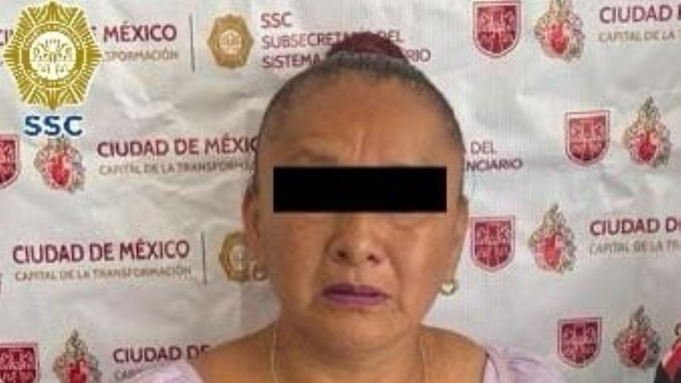 La SSC informó que la detenida cuenta con tres ingresos al Sistema Penitenciario de Ciudad de México.