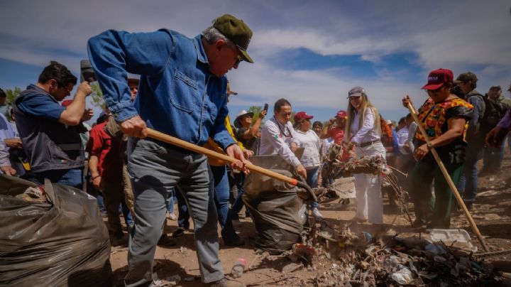 Rubén Rocha Moya arranca campaña de saneamiento de ríos en Sinaloa