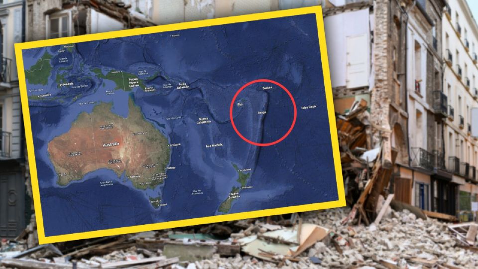 El terremoto en Tonga tuvo su epicentro a unos 90 kilómetros al sureste de Pangai.