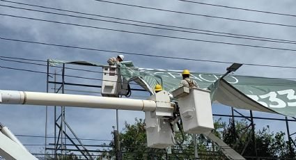 Ráfagas de viento causan apagones en el área metropolitana de Monterrey