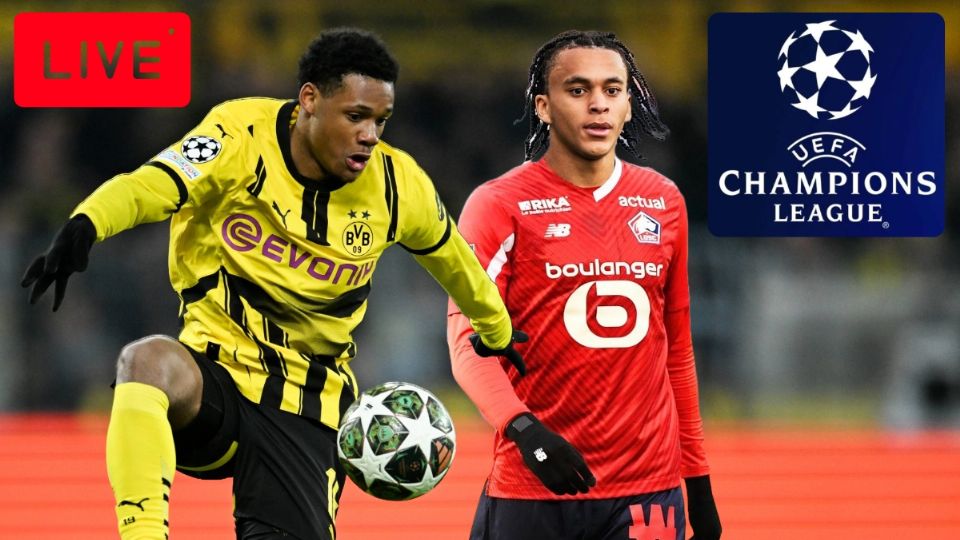 EN VIVO | Dortmund vs Lille: jugadas destacadas de los Octavos de Final de la Champions League