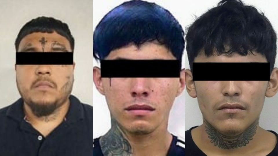 Los detenidos fueron identificados como Oziel 'N', Rodrigo ”N” y Rodolfo “N'.