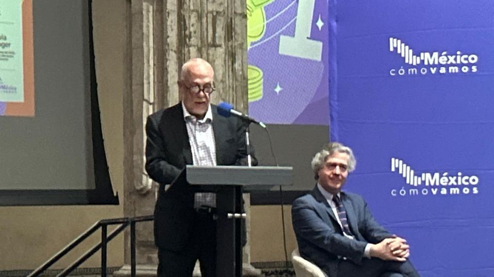Luis de la Calle y Jonathan Heat, consultor y subgobernador de Banxico, durante su participación en un evento de México ¿cómo vamos?