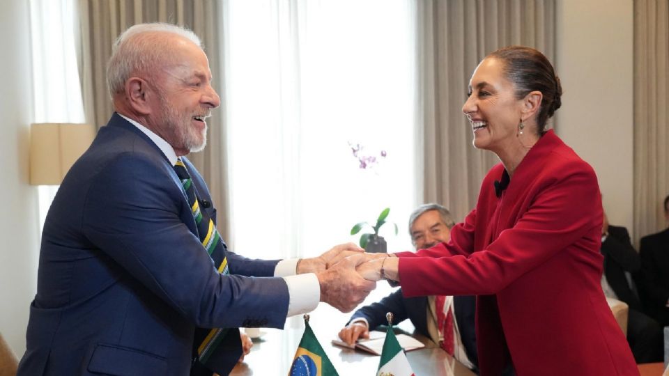 Claudia Sheinbaum, presidenta de México, sostuvo una reunión con Luis Inácio Lula da Silva, presidente de Brasil.