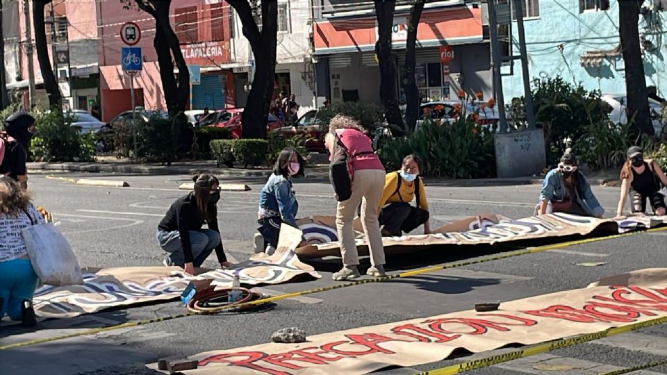 La manifestación se realizó en términos pacíficos.