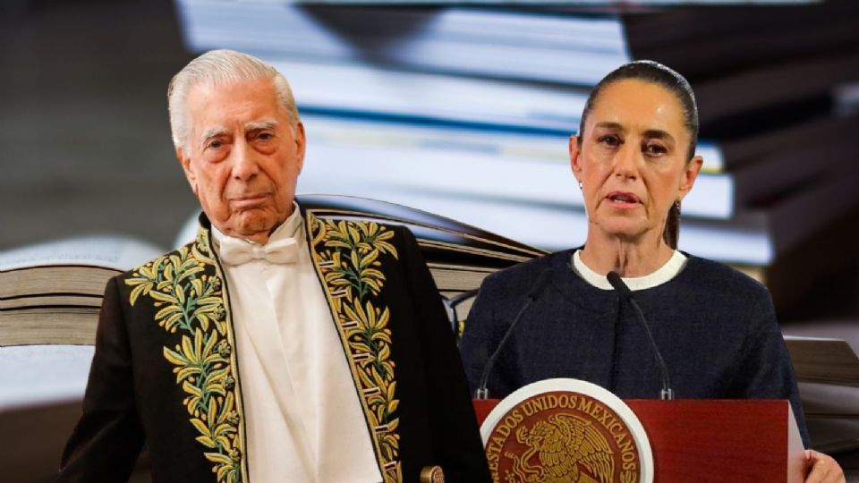 La presidenta Claudia Sheinbaum lamentó la muerte de Mario Vargas Llosa.