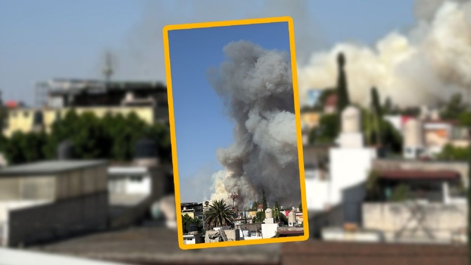 Fuerte incendio forestal cerca del Lago de Texcoco moviliza a bomberos.