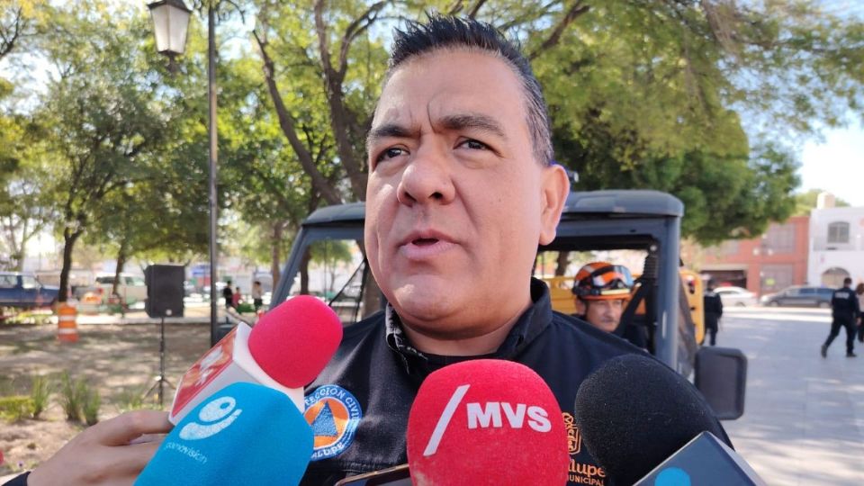 Fernando Escobedo Lara, Director de Protección Civil de Guadalupe.
