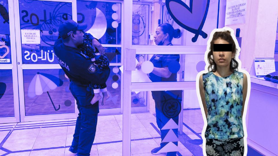 La mujer fue puesta a disposición del Ministerio Público por el delito de abandono de persona.