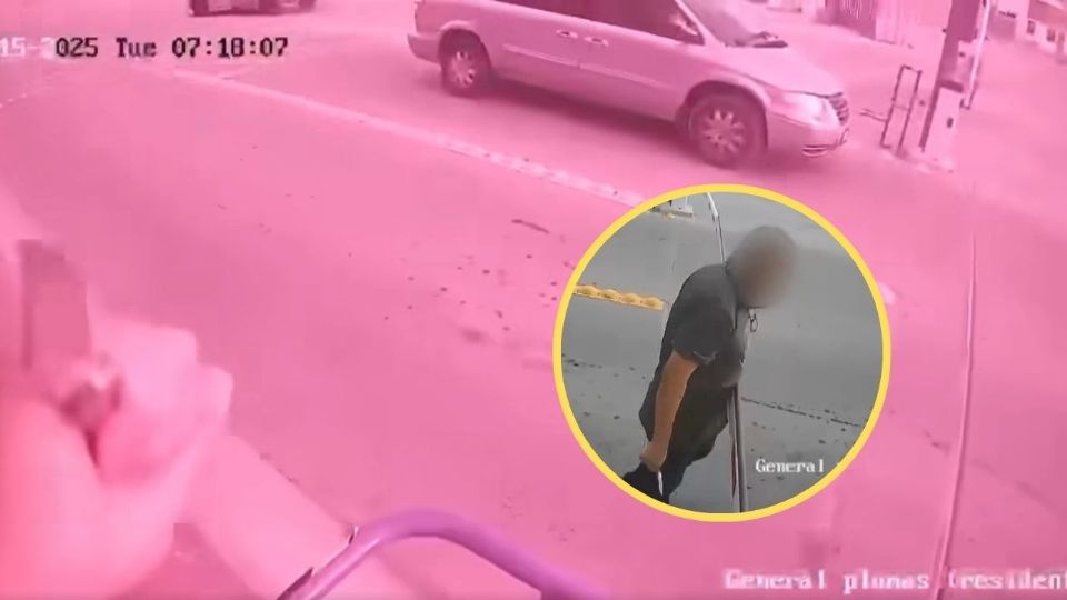 Vecinos alertaron a la policía tras detectar al hombre causando daños y amenazando con un machete en el acceso al fraccionamiento.