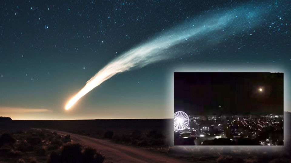 'Un visitante fugaz: meteoro ilumina el cielo de la CDMX'.