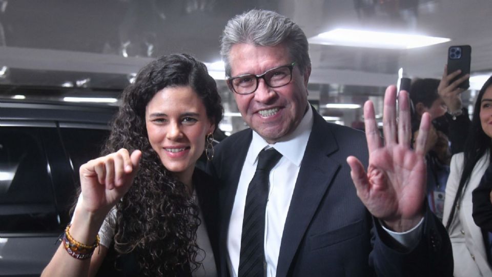 Ricardo Monreal y Luisa María Alcalde.