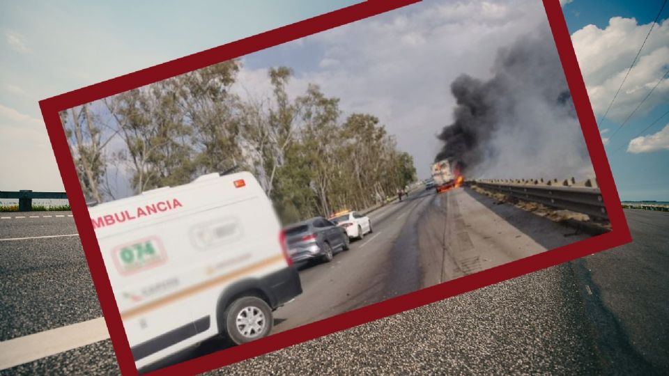 El tráfico se colapsó hasta la caseta de Tepotzotlán, mientras llovía y continuaban las labores de emergencia.