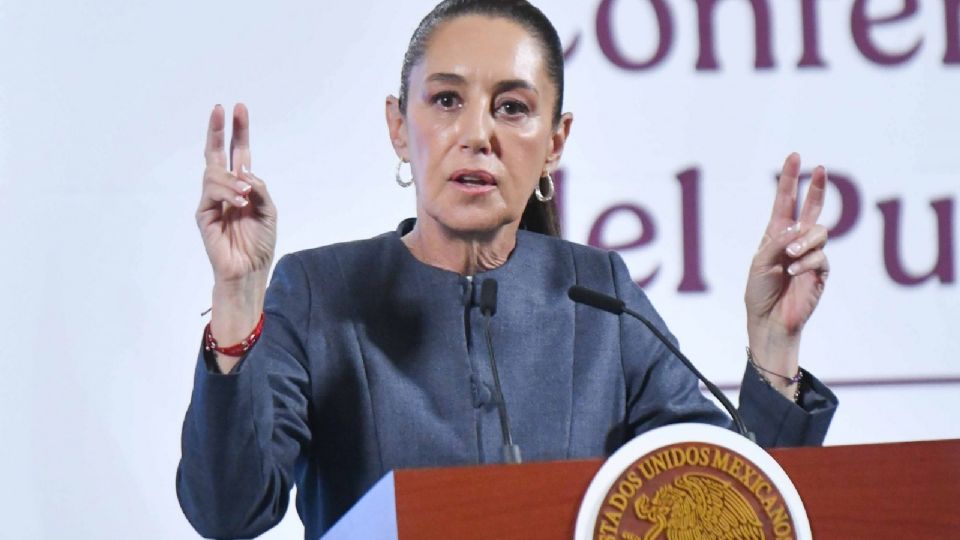 La presidenta Claudia Sheinbaum presentó la mañanera del pueblo.