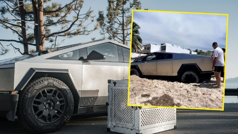 Una Tesla Cybertruck quedó atascada en la arena de una playa en Yucatán, generando polémica en redes sociales.