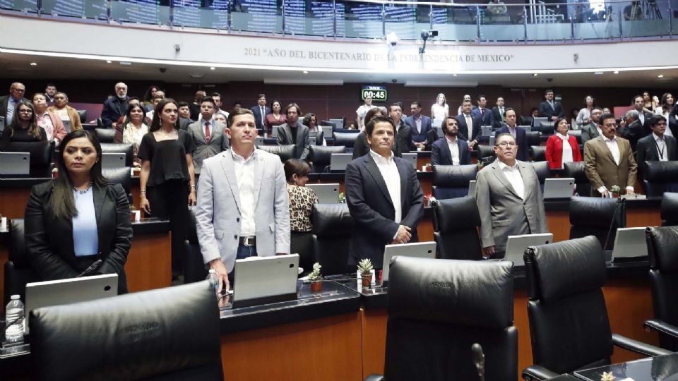 Sesión en el Senado de la República.