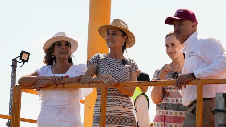 Mara Lezama, gobernadora de Quintana Roo y Claudia Sheinbaum, presidenta de México.