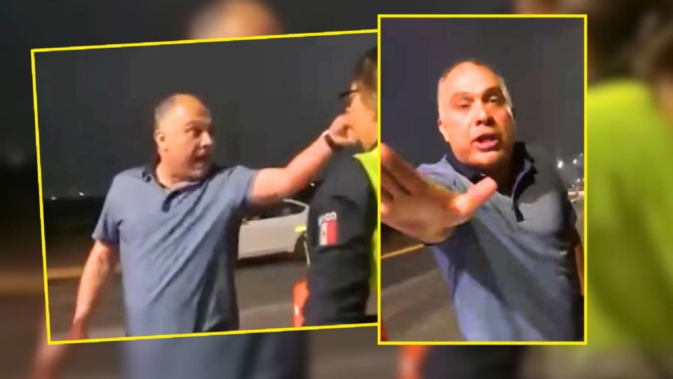 Pese a los esfuerzos por calmarlo, el funcionario del Poder Judicial continuó su agresivo comportamiento.