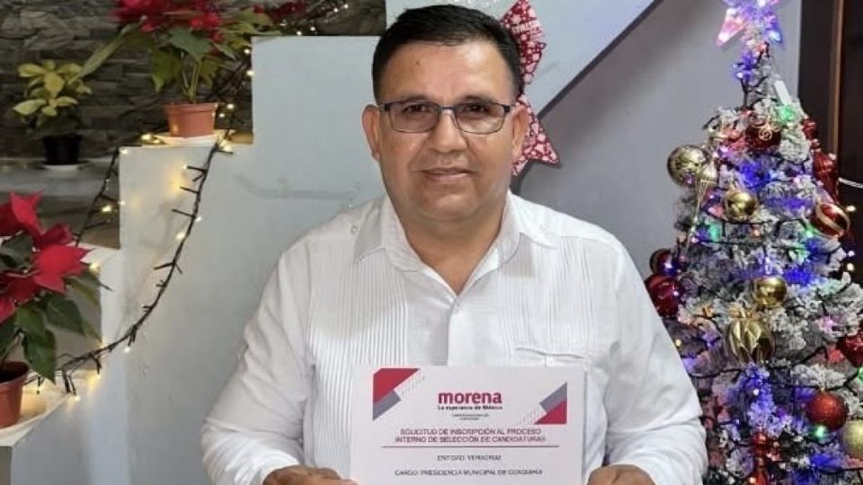 Germán Anuar Valencia Delgado,  candidato a la alcaldía de Coxquihui por Morena.