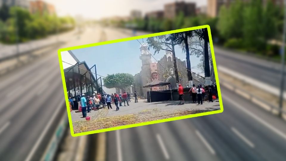 Un accidente con pirotecnia en la iglesia de San Pedro Mártir provocó protestas y el cierre de la carretera México-Cuernavaca.