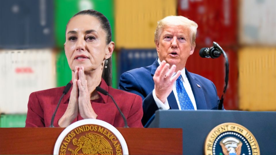 Claudia Sheinbaum Pardo, presidenta de México, Donald Trump, presidente de EU.