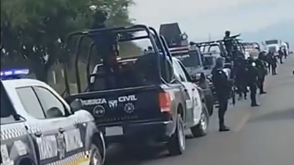 Tras el accidente, la zona fue abanderada por unidades de la corporación policiaca.