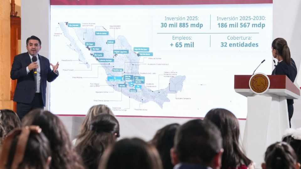 Plan México impulsará empleo e infraestructura con 186 mil mdp en obras hídricas.