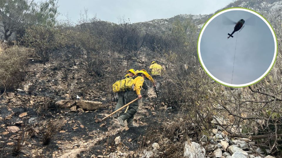 Elementos de diversas corporaciones trabajan en coordinación para el combate y sofocación de las llamas.