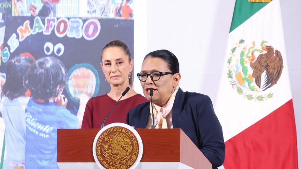 Rosa Icela Rodríguez presentó un informe en la mañanera.