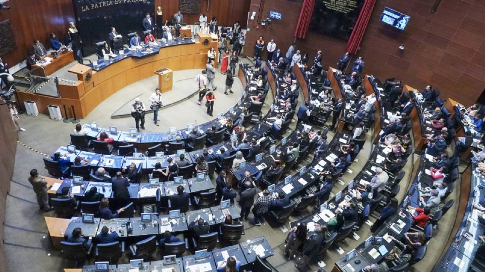 Sesión en el Senado de la República.