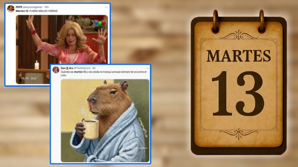 Conoce los mejores memes del martes 13 para reír un rato mientras esquivamos escaleras, gatos y espejos rotos.