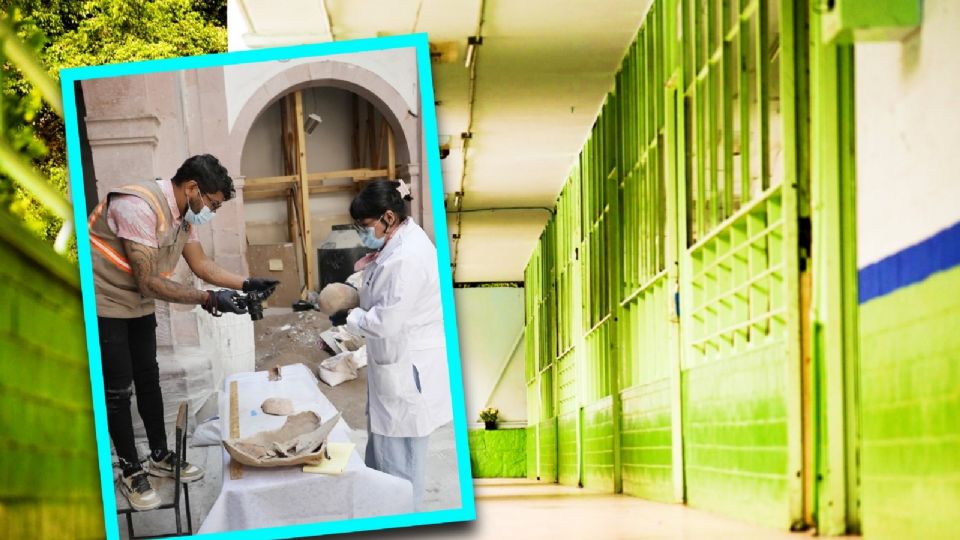 Hallan restos óseos en escuela primaria de Zacatecas.