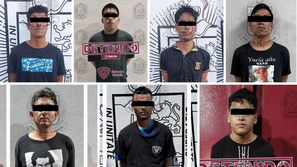 Los detenidos fueron puestos a disposición del Ministerio Público.