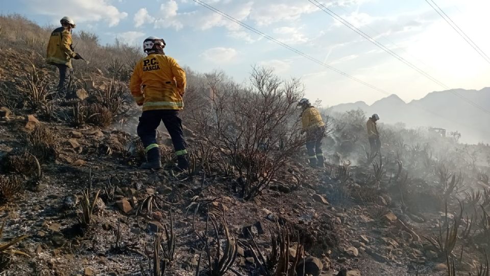 Autoridades de los tres niveles de gobierno trabajaron en las labores de combate del siniestro.