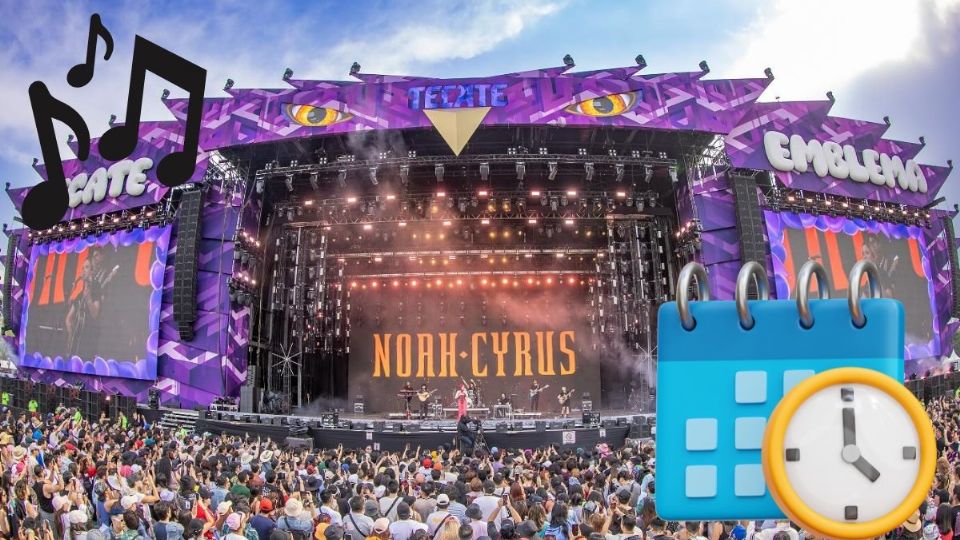 Tecate Emblema 2025: horarios y cartelera este viernes 16 de mayo