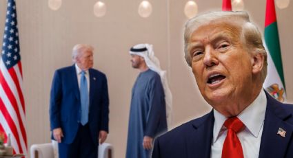 VIDEO | Así recibieron a Trump en Emiratos, con un baile que ni él se esperaba